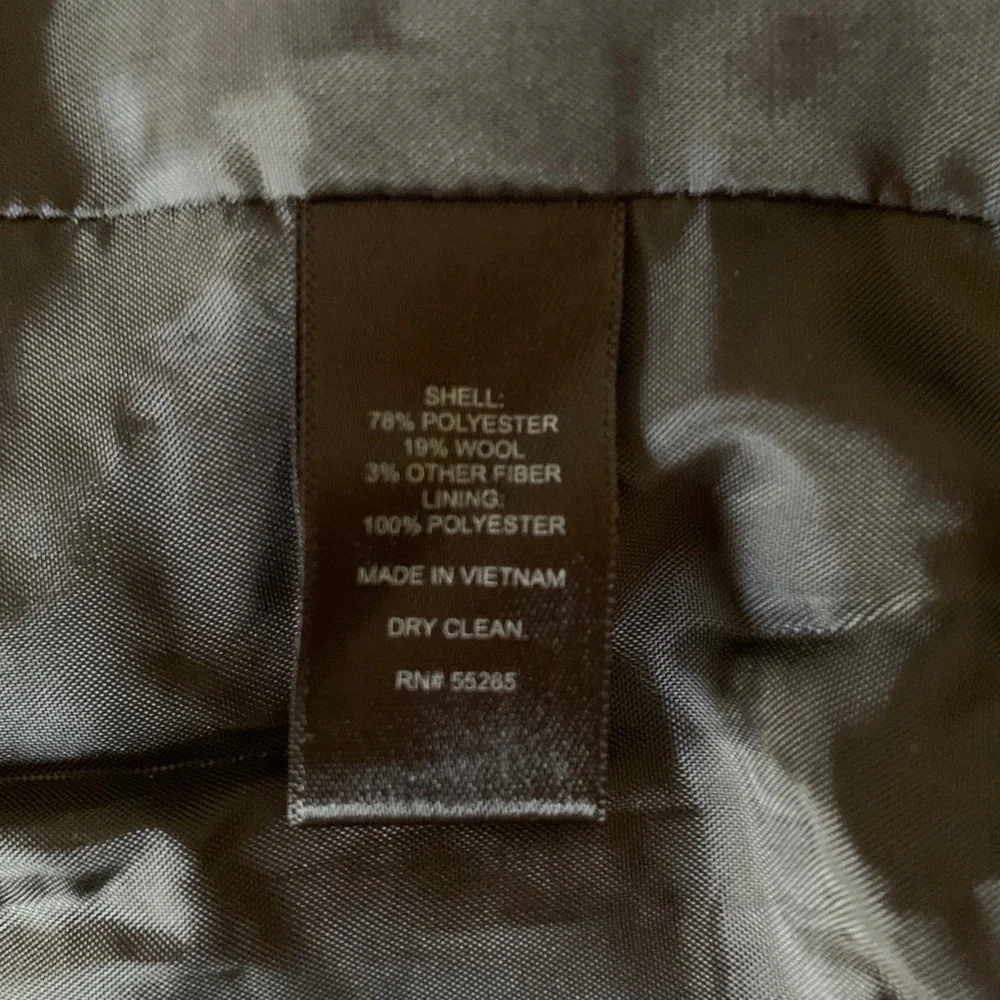 NWT Express Wool Herringbone Zip Pocket Jacket - Picture 8 of 8